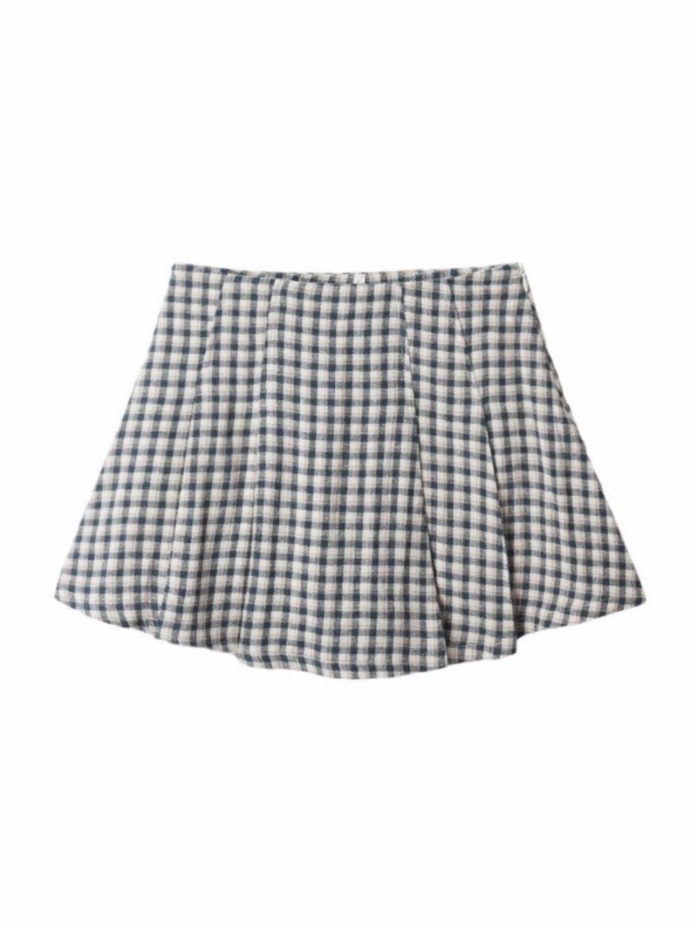 Rylee + Cru Pleated Navy Check Skort